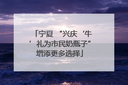 宁夏 “兴庆‘牛’礼为市民奶瓶子”增添更多选择