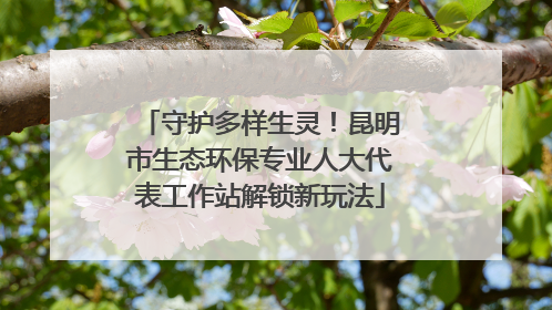 守护多样生灵！昆明市生态环保专业人大代表工作站解锁新玩法