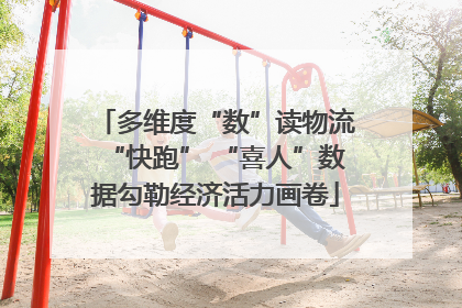 多维度“数”读物流“快跑” “喜人”数据勾勒经济活力画卷