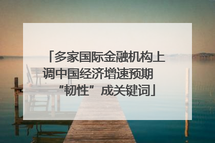 多家国际金融机构上调中国经济增速预期 “韧性”成关键词