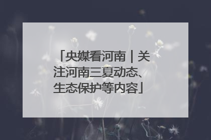 央媒看河南｜关注河南三夏动态、生态保护等内容