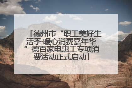 德州市“职工美好生活季·暖心消费嘉年华”德百家电惠工专项消费活动正式启动