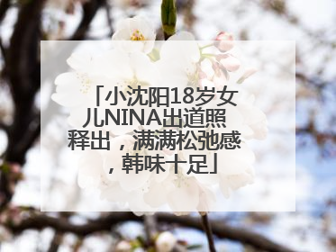 小沈阳18岁女儿NINA出道照释出，满满松弛感，韩味十足