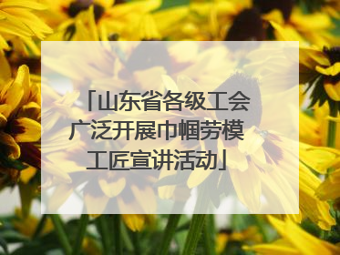 山东省各级工会广泛开展巾帼劳模工匠宣讲活动