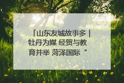 山东友城故事多｜牡丹为媒 经贸与教育并举 菏泽国际“朋友圈”扩容升级