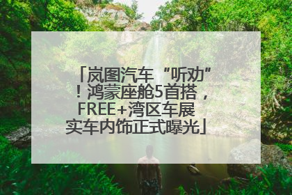 岚图汽车“听劝”！鸿蒙座舱5首搭，FREE+湾区车展实车内饰正式曝光