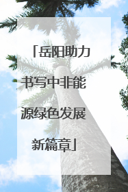 岳阳助力书写中非能源绿色发展新篇章