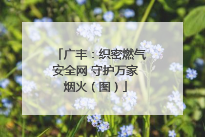 广丰：织密燃气安全网 守护万家烟火（图）