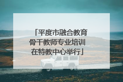 平度市融合教育骨干教师专业培训在特教中心举行