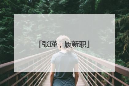 张瑾，履新职