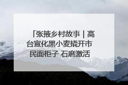 张掖乡村故事｜高台宣化黑小麦撬开市民面柜子 石磨激活村集体钱匣子