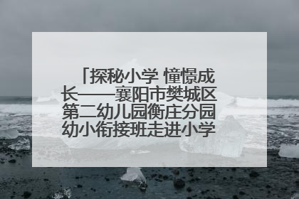 探秘小学 憧憬成长——襄阳市樊城区第二幼儿园衡庄分园幼小衔接班走进小学开展参观体验活动