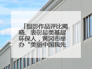 摄影作品评比揭晓、表彰最美基层环保人，黄冈市举办“美丽中国我先行”六五环境日主题宣传活动