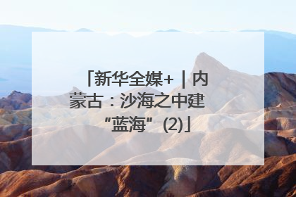 新华全媒+｜内蒙古：沙海之中建“蓝海”(2)