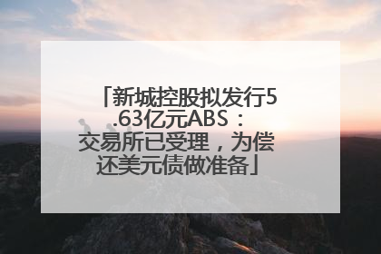 新城控股拟发行5.63亿元ABS：交易所已受理，为偿还美元债做准备
