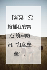 新晃：党旗插在安置点 筑牢防汛“红色堡垒”
