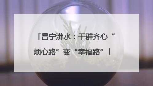 昌宁漭水：干群齐心“烦心路”变“幸福路”