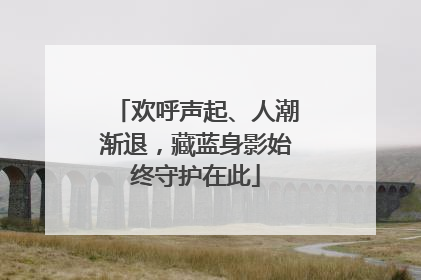 欢呼声起、人潮渐退，藏蓝身影始终守护在此