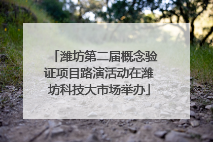 潍坊第二届概念验证项目路演活动在潍坊科技大市场举办
