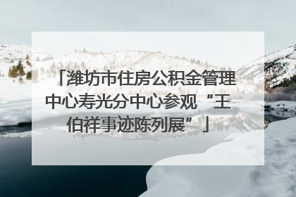 潍坊市住房公积金管理中心寿光分中心参观“王伯祥事迹陈列展”