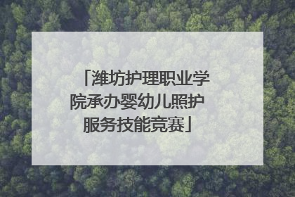 潍坊护理职业学院承办婴幼儿照护服务技能竞赛
