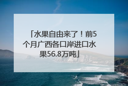 水果自由来了！前5个月广西各口岸进口水果56.8万吨