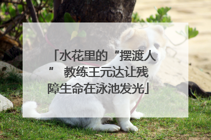 水花里的“摆渡人” 教练王元达让残障生命在泳池发光
