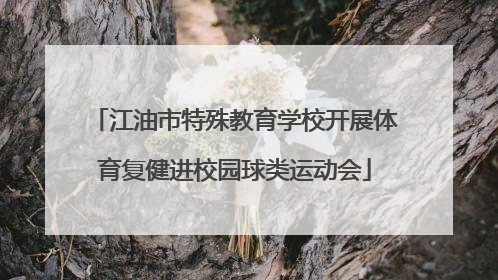 江油市特殊教育学校开展体育复健进校园球类运动会