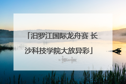 汨罗江国际龙舟赛 长沙科技学院大放异彩