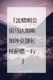 沈晓明会见马达加斯加外交部长拉萨塔一行
