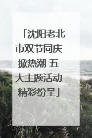 沈阳老北市双节同庆掀热潮 五大主题活动精彩纷呈
