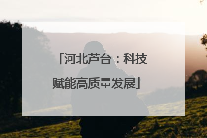 河北芦台：科技赋能高质量发展