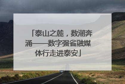 泰山之麓，数潮奔涌——数字强省融媒体行走进泰安