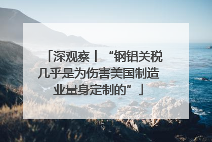 深观察丨“钢铝关税几乎是为伤害美国制造业量身定制的”
