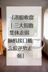 港股收盘｜三大指数集体走弱 脑机接口概念股逆势走强