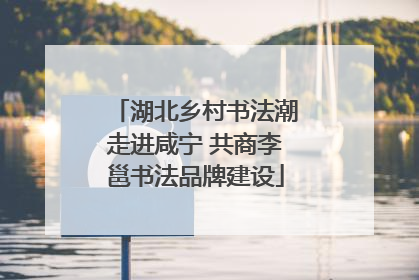 湖北乡村书法潮走进咸宁 共商李邕书法品牌建设