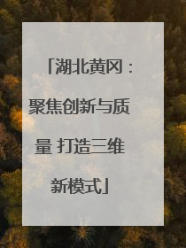 湖北黄冈：聚焦创新与质量 打造三维新模式