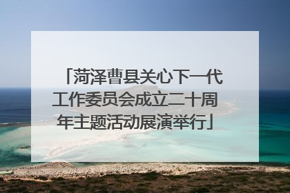 菏泽曹县关心下一代工作委员会成立二十周年主题活动展演举行