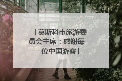莫斯科市旅游委员会主席：感谢每一位中国游客