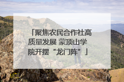 聚焦农民合作社高质量发展 蒙顶山学院开摆“龙门阵”