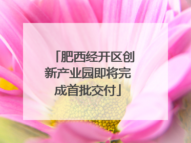 肥西经开区创新产业园即将完成首批交付