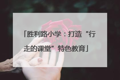 胜利路小学：打造“行走的课堂”特色教育