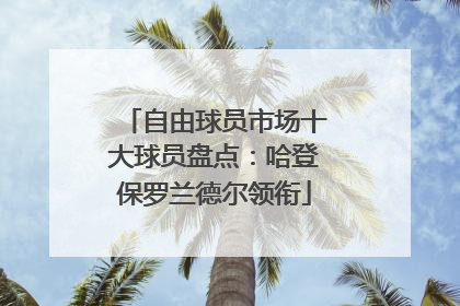 自由球员市场十大球员盘点：哈登保罗兰德尔领衔