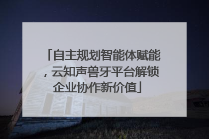 自主规划智能体赋能，云知声兽牙平台解锁企业协作新价值
