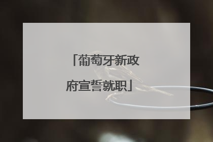 葡萄牙新政府宣誓就职