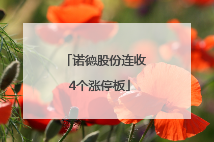 诺德股份连收4个涨停板