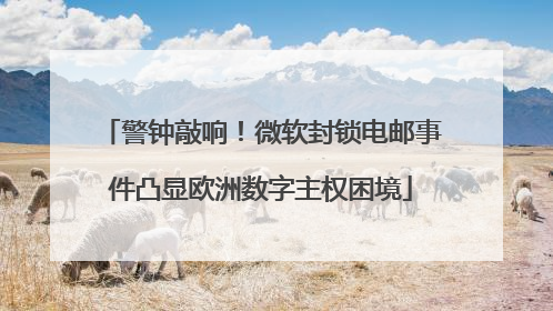 警钟敲响！微软封锁电邮事件凸显欧洲数字主权困境
