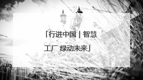 行进中国｜智慧工厂 绿动未来
