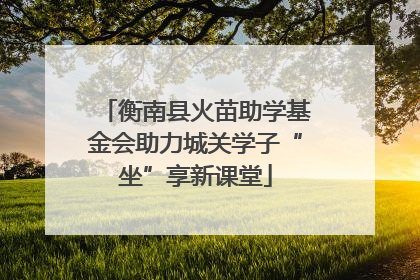 衡南县火苗助学基金会助力城关学子“坐”享新课堂