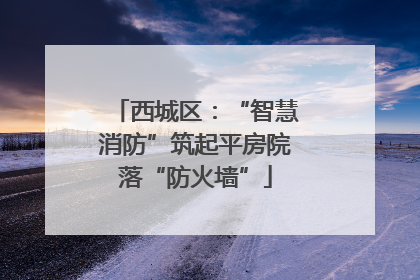 西城区：“智慧消防”筑起平房院落“防火墙”
